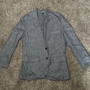J. Crew Gray Linen Sports Jacket